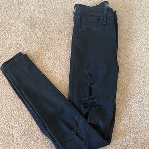 Black high waisted Abercrombie jeans